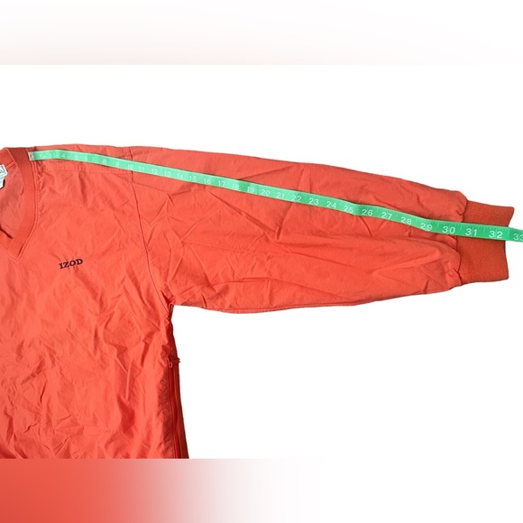 Vintage IZOD gold pullover windbreaker Orange Large - Picture 5 of 9